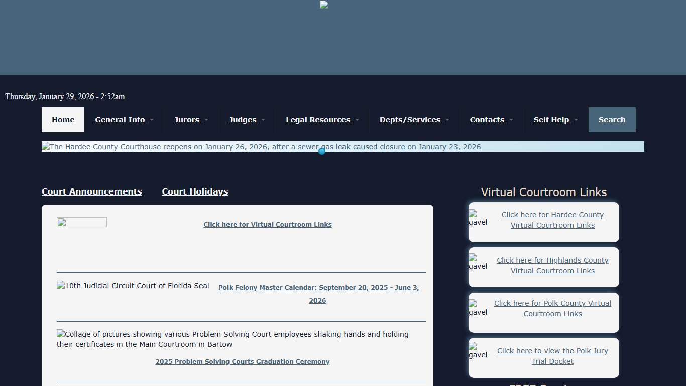 10th Judicial Circuit Court Usability - Technical - Art